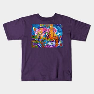 The Crowded Aquarium Kids T-Shirt